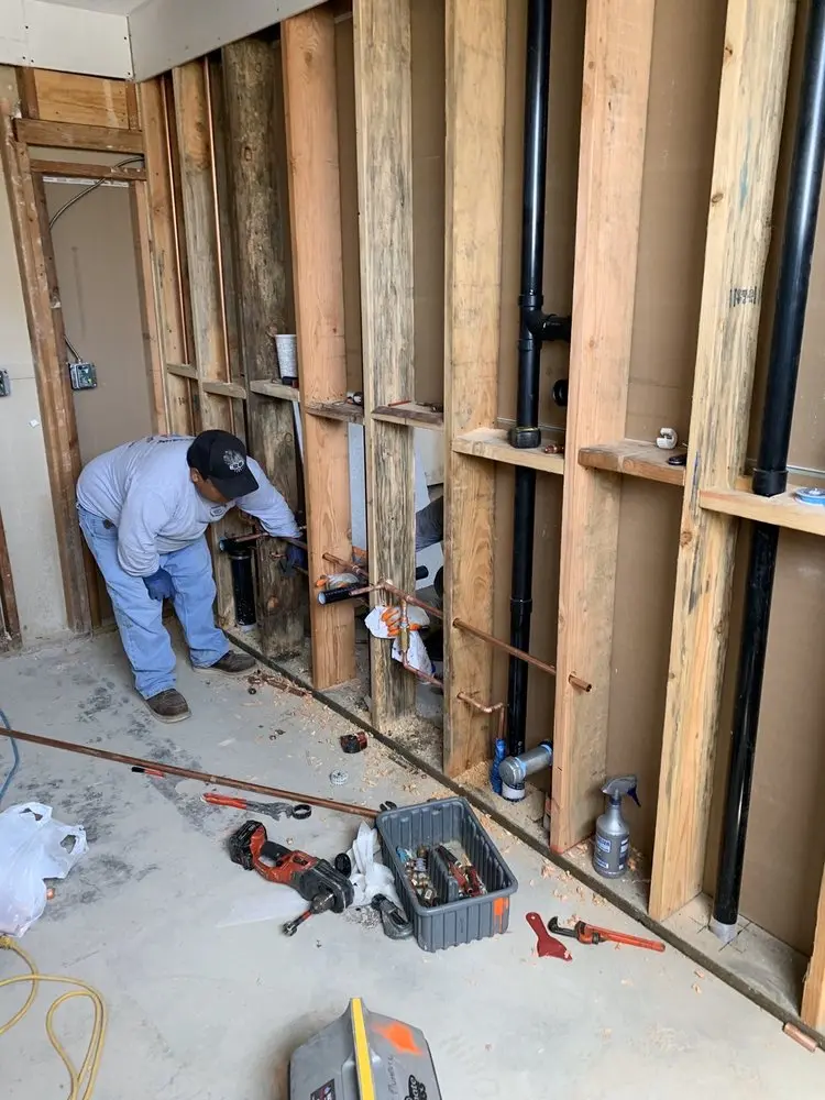 Commercial rough-in plumbing for Water Heater Replacement in Outville